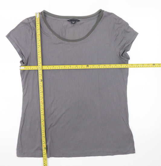 Womens UK Size XL Banana Republic Grey Basic T-Shirt