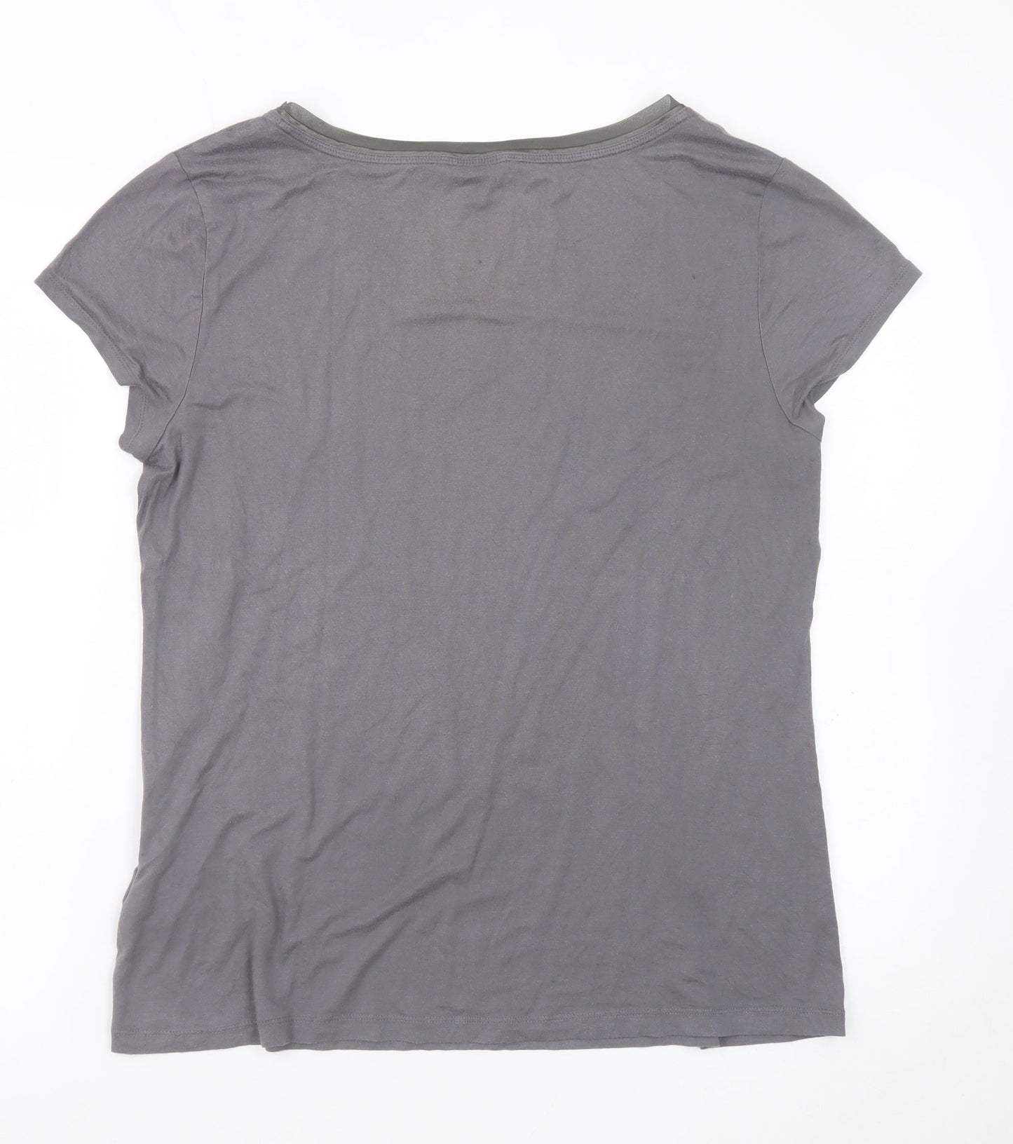 Womens UK Size XL Banana Republic Grey Basic T-Shirt