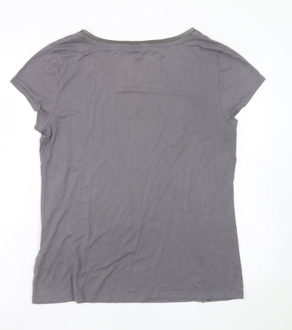 Womens UK Size XL Banana Republic Grey Basic T-Shirt