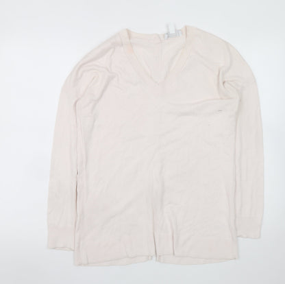 Womens UK Size 8 The White Company Ivory Cardigan Jumper