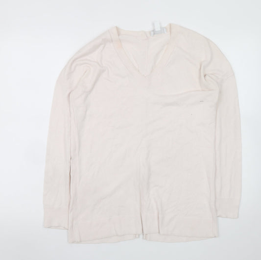 Womens UK Size 8 The White Company Ivory Cardigan Jumper