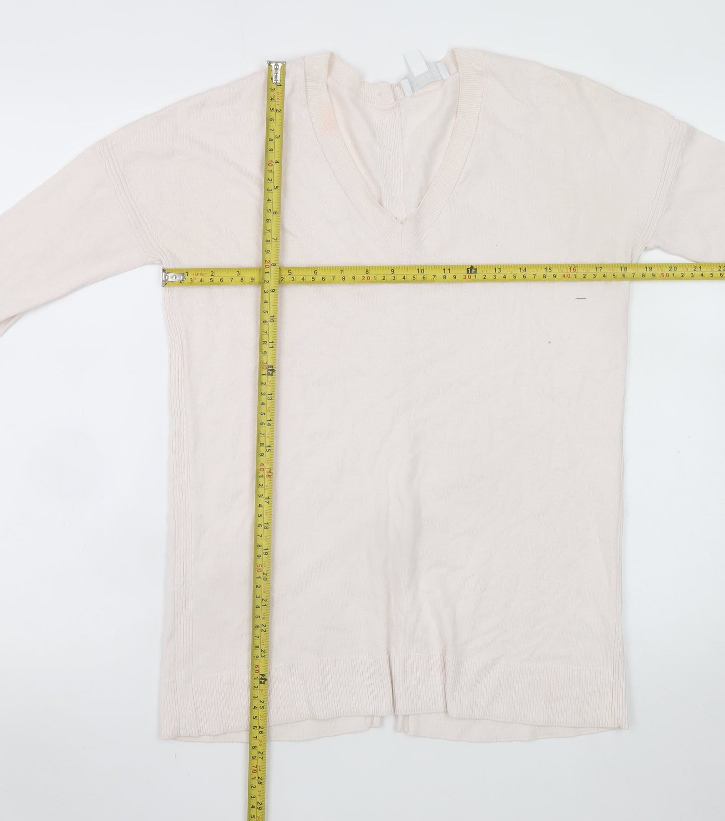 Womens UK Size 8 The White Company Ivory Cardigan Jumper