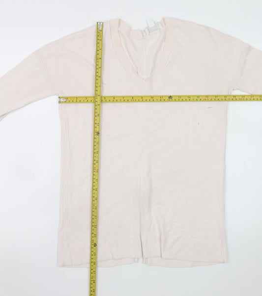 Womens UK Size 8 The White Company Ivory Cardigan Jumper