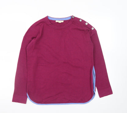 Womens UK Size 8 White Stuff Purple Pullover Jumper