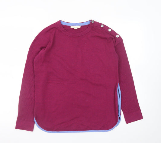 Womens UK Size 8 White Stuff Purple Pullover Jumper