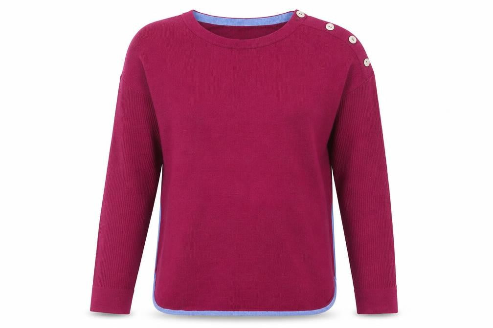 Womens UK Size 8 White Stuff Purple Pullover Jumper