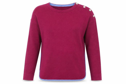 Womens UK Size 8 White Stuff Purple Pullover Jumper