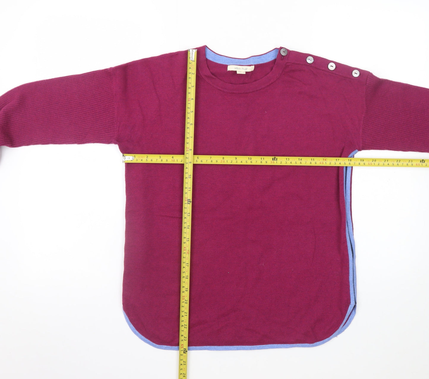 Womens UK Size 8 White Stuff Purple Pullover Jumper