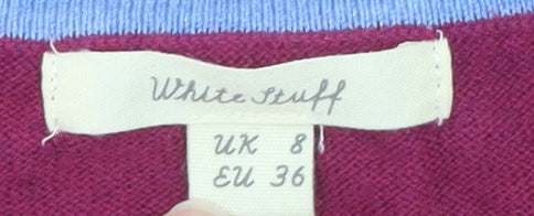 Womens UK Size 8 White Stuff Purple Pullover Jumper