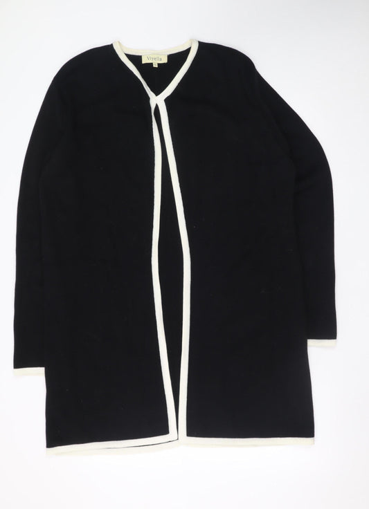 Womens UK Size XL Viyella Black Cardigan Jumper