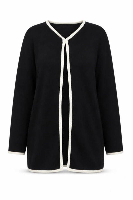 Womens UK Size XL Viyella Black Cardigan Jumper