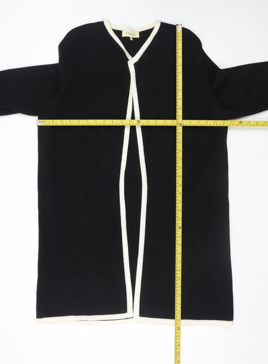 Womens UK Size XL Viyella Black Cardigan Jumper