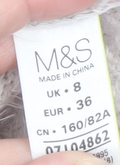 Womens UK Size 8 Marks and Spencer Ivory Pullover Jumper