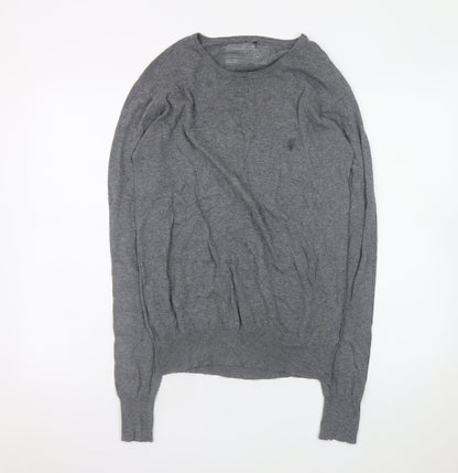 Mens UK Size M AllSaints Grey Pullover Jumper