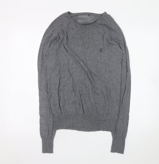 Mens UK Size M AllSaints Grey Pullover Jumper