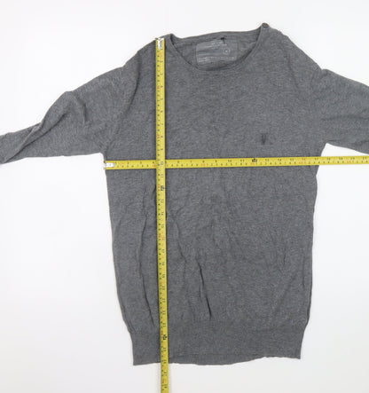 Mens UK Size M AllSaints Grey Pullover Jumper