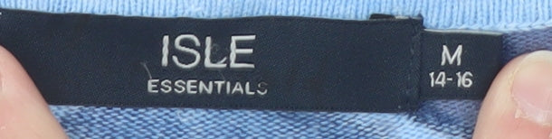Womens UK Size 14-16 Isle Essentials Blue Pullover Jumper
