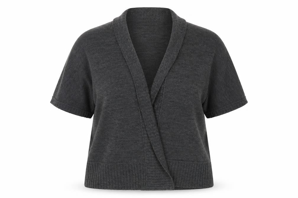 Womens UK Size 2XL Nina Leonard Grey Cardigan Jumper