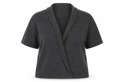 Womens UK Size 2XL Nina Leonard Grey Cardigan Jumper