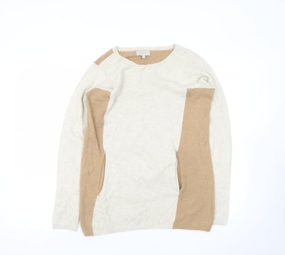 Womens UK Size 12 Hobbs Beige Pullover Jumper
