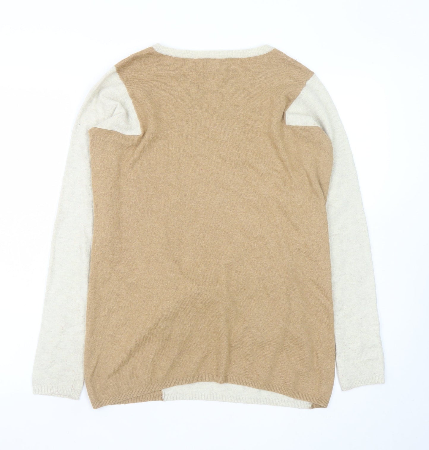 Womens UK Size 12 Hobbs Beige Pullover Jumper