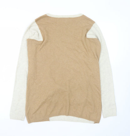 Womens UK Size 12 Hobbs Beige Pullover Jumper