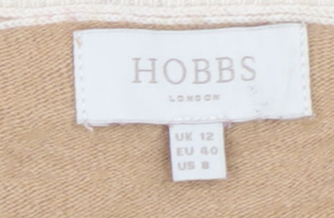 Womens UK Size 12 Hobbs Beige Pullover Jumper