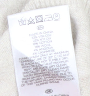 Womens UK Size 12 Hobbs Beige Pullover Jumper