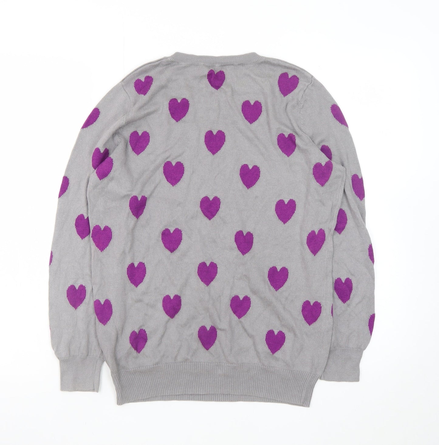 Womens UK Size M Oasis Grey Pullover Jumper