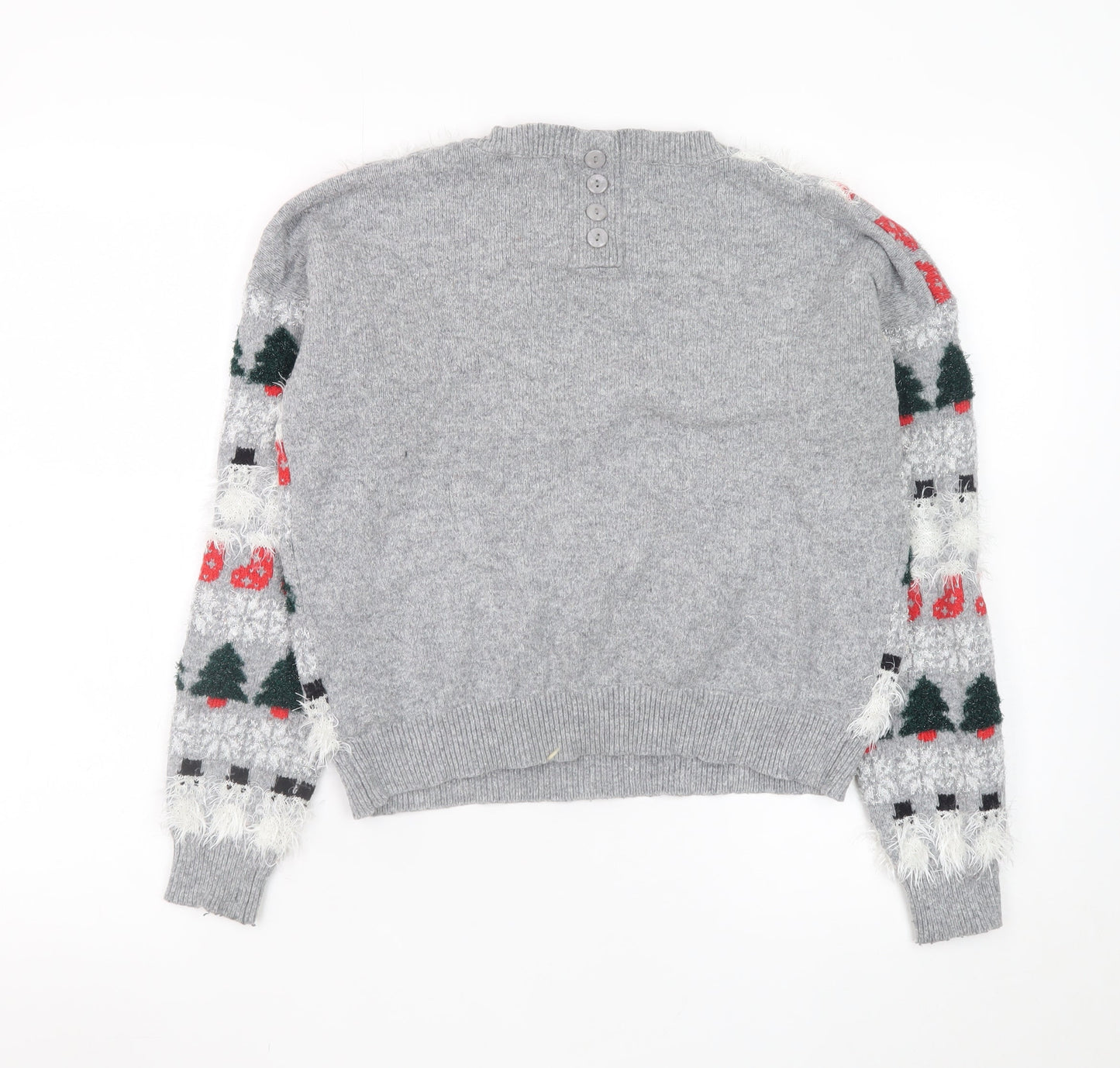 Womens UK Size 10 NEXT Grey Pullover Jumper