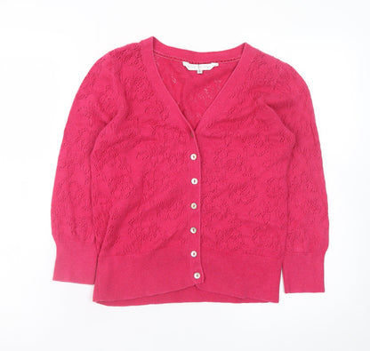 Womens UK Size 10 Rocha John Rocha Pink Cardigan Jumper