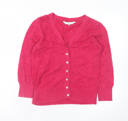 Womens UK Size 10 Rocha John Rocha Pink Cardigan Jumper