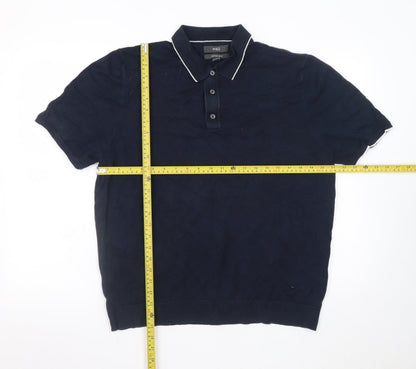 Mens UK Size XL Marks and Spencer Cotton Blend Polo Shirt