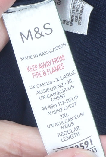 Mens UK Size XL Marks and Spencer Cotton Blend Polo Shirt