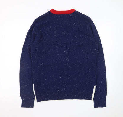 Mens UK Size M NEXT Blue Pullover Jumper