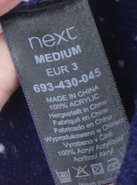 Mens UK Size M NEXT Blue Pullover Jumper
