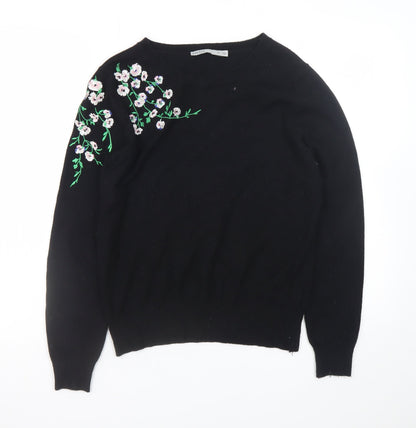 Womens UK Size 12 Oasis Black Pullover Jumper
