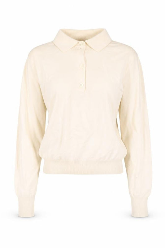 Womens UK Size XS Uniqlo Beige Henley Jumper