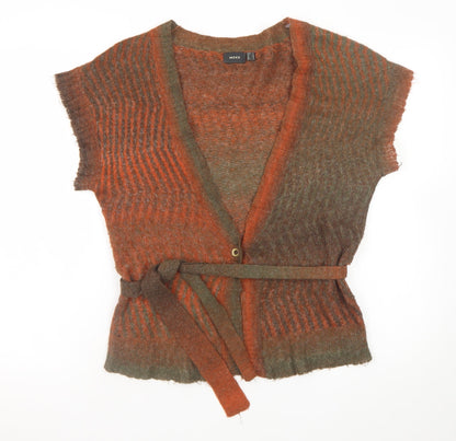 Womens UK Size L Mexx Brown Cardigan Jumper