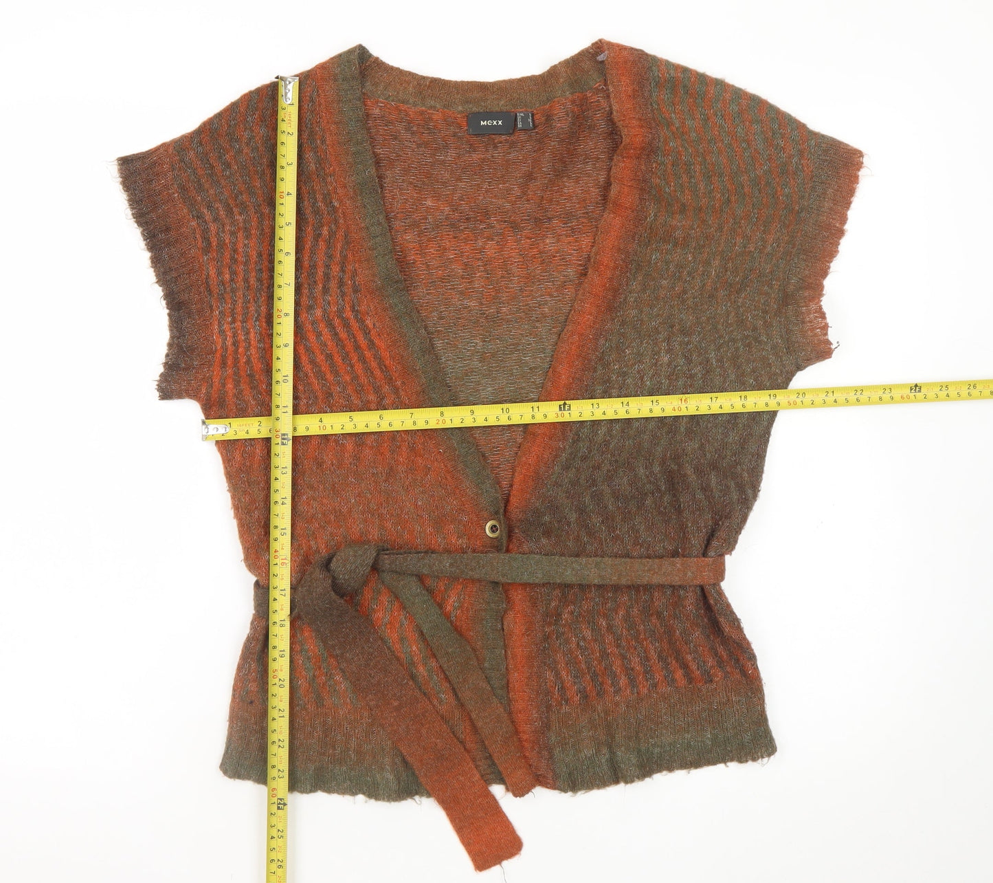 Womens UK Size L Mexx Brown Cardigan Jumper