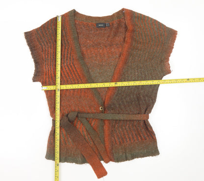 Womens UK Size L Mexx Brown Cardigan Jumper