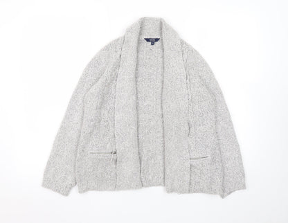 Womens UK Size 12 Maine New England Grey Cardigan Jumper