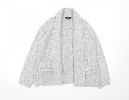Womens UK Size 12 Maine New England Grey Cardigan Jumper