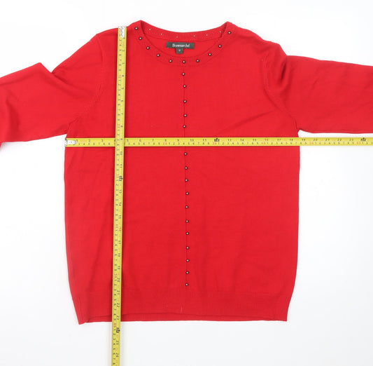 Womens UK Size 12 Bonmarché Red Pullover Jumper