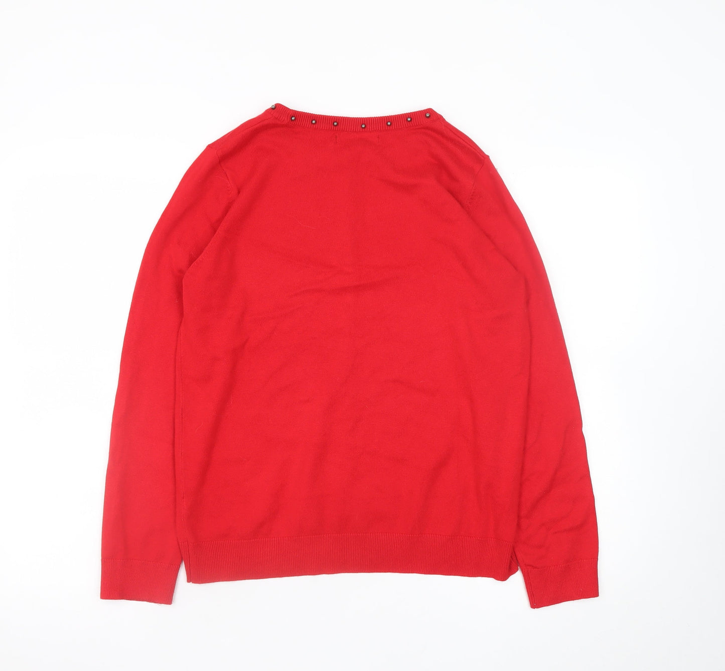 Womens UK Size 12 Bonmarché Red Pullover Jumper