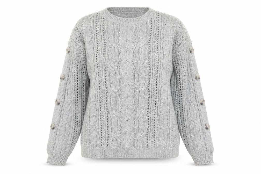 Womens UK Size 12 Marks and Spencer Grey Pullover Jumper