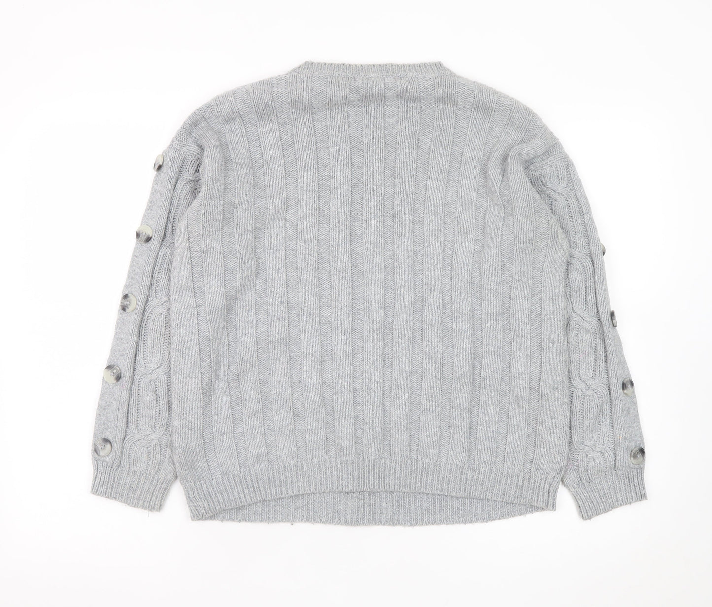 Womens UK Size 12 Marks and Spencer Grey Pullover Jumper