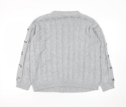 Womens UK Size 12 Marks and Spencer Grey Pullover Jumper