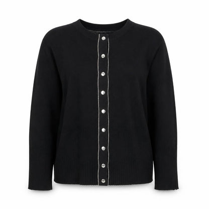 Karen Millen Women's Black Size 8 Slim Knit Cardigan
