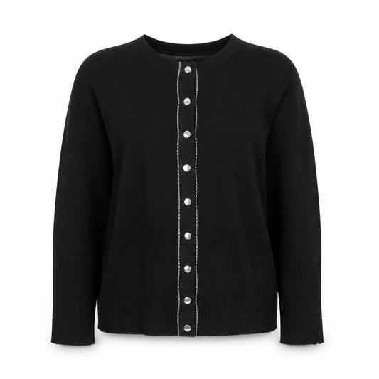 Karen Millen Women's Black Size 8 Slim Knit Cardigan